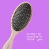 imageConair Detangling Hair Brush Set 3 Pack For Wet Dry and All Hair Types Detangling Brushes for Women in Tartan Red GreenEvergreen Blush Pink Black