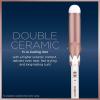 imageConair Double Ceramic 1 Inch Curling Iron with Claw Clip 125Inch Barrel Creates Loose Curls Hair Curler for Use on Medium and Long Hair WhiteWhiteRose Gold