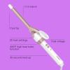 imageConair Double Ceramic 1 Inch Curling Iron with Claw Clip 125Inch Barrel Creates Loose Curls Hair Curler for Use on Medium and Long Hair WhiteWhiteRose Gold
