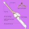 imageConair Double Ceramic 1 Inch Curling Iron with Claw Clip 125Inch Barrel Creates Loose Curls Hair Curler for Use on Medium and Long Hair WhiteWhiteRose Gold