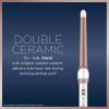 imageConair Double Ceramic 1Inch Curling Wand Produces Flawless Waves Curling Iron for Use on Medium and Long Hair 30 Heat Setting Curling Iron WhiteWhite