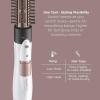 imageConair Double Ceramic 2in1 Hot Air Brush 1000W Interchangeable 1quot ampamp 1quot Thermal Brushes for Voluminous Curls ampamp Straight Styles Hot Brush for Fine ampamp Thick Hair