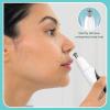 imageConair GIRLBOMB Nose Hair Trimmer for Women BatteryOperated Face Hair Removal for Women DiamondShaped 360 Beveled Blade LED Light Packaging May Vary WhiteWhite