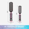 imageConair Grip ampamp Lift Vent Hairbrush 2PK FullSize and MidSize Brush Set Nylon Bristle Hairbrushes for Blowout Styling Value PackBlush Pink
