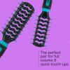 imageConair Grip ampamp Lift Vent Hairbrush 2PK FullSize and MidSize Brush Set Nylon Bristle Hairbrushes for Blowout Styling Value PackTeal