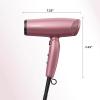 imageConair Hair Dryer with Diffuser and Folding Handle Travel Friendly Hair Dryer Radiance Boost Blow Dryer for Less Frizz More Shine and Irresistibly Silky Hair Includes Diffuser and Concentrator