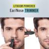 imageConair Men Ear Nose and Eyebrow Trimmer Patented 360 Bevel Blade for No Pulls Nicks or Cuts Guaranteed Nose Hair Trimmer for Men NonSlip Grip 5Piece Kit with Travel CaseMens Lithium Powered