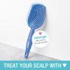 imageConair Scalp Care Detangling hairbrush  Curly Hair Brush  Scalp Massager  hairbrushes for women ampamp men  detangler for all lengths and types  can use wet or dry  Red RushBlue Aura