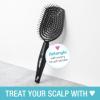 imageConair Scalp Care Detangling hairbrush  Curly Hair Brush  Scalp Massager  hairbrushes for women ampamp men  detangler for all lengths and types  can use wet or dry  Red RushBlack Onyx