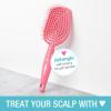 imageConair Scalp Care Detangling hairbrush  Curly Hair Brush  Scalp Massager  hairbrushes for women ampamp men  detangler for all lengths and types  can use wet or dry  Red RushPink Palse