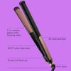 imageINFINITI PRO CONAIR Rose Gold Ceramic Flat Iron Hair Straightener 1Inch Flat Iron with ExtraLong Plates including a Floating Plate Advanced Heat Technology Black1 inch