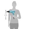 imageINFINITIPRO by CONAIR Hair Dryer with Diffuser Quick Style ampamp Shine Blow Dryer FrizzFree Hair BlueAqua