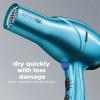 imageINFINITIPRO by CONAIR Hair Dryer with Diffuser Quick Style ampamp Shine Blow Dryer FrizzFree Hair BlueAqua