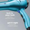 imageINFINITIPRO by CONAIR Hair Dryer with Diffuser Quick Style ampamp Shine Blow Dryer FrizzFree Hair BlueAqua