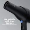 imageINFINITIPRO by CONAIR Hair Dryer with Diffuser Quick Style ampamp Shine Blow Dryer FrizzFree Hair BlueBlack