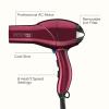 imageINFINITIPRO by CONAIR Hair Dryer with Diffuser Quick Style ampamp Shine Blow Dryer FrizzFree Hair BlueBurgundy With Bonus Brush