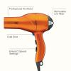 imageINFINITIPRO by CONAIR Hair Dryer with Diffuser Quick Style ampamp Shine Blow Dryer FrizzFree Hair BlueOrange With Bonus Brush