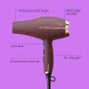 imageINFINITIPRO by CONAIR Hair Dryer with Diffuser Quick Style ampamp Shine Blow Dryer FrizzFree Hair BluePlum  Amazon Exclusive