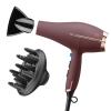 imageINFINITIPRO by CONAIR Hair Dryer with Diffuser Quick Style ampamp Shine Blow Dryer FrizzFree Hair BluePlum  Amazon Exclusive