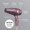 imageINFINITIPRO by CONAIR Hair Dryer with Diffuser Quick Style ampamp Shine Blow Dryer FrizzFree Hair BluePurple
