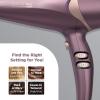 imageINFINITIPRO by CONAIR Hair Dryer with Diffuser Quick Style ampamp Shine Blow Dryer FrizzFree Hair BluePurple