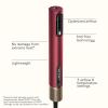 imageInfiniti PRO CONAIR 5in1 Hair Drying Wand Straightener and Styler Ionic AllinOne Digital Motor Blow Dryer Includes 4 HighPerformance Attachments Cherry Red
