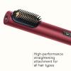 imageInfiniti PRO CONAIR 5in1 Hair Drying Wand Straightener and Styler Ionic AllinOne Digital Motor Blow Dryer Includes 4 HighPerformance Attachments Cherry Red