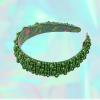 imageWicked Elphaba Pearl Headband  hair accessories  hair accessories for girls  gifts for her  Scunci by ConairEmerald Poppy Green