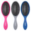 imageConair Detangling Hair Brush Set 3 Pack For Wet Dry and All Hair Types Detangling Brushes for Women in Tartan Red GreenBlue Pink Grey
