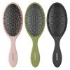 imageConair Detangling Hair Brush Set 3 Pack For Wet Dry and All Hair Types Detangling Brushes for Women in Tartan Red GreenEvergreen Blush Pink Black