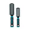 imageConair Grip ampamp Lift Vent Hairbrush 2PK FullSize and MidSize Brush Set Nylon Bristle Hairbrushes for Blowout Styling Value PackTeal