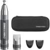 imageConair Men Ear Nose and Eyebrow Trimmer Patented 360 Bevel Blade for No Pulls Nicks or Cuts Guaranteed Nose Hair Trimmer for Men NonSlip Grip 5Piece Kit with Travel CaseMens Multi Attachment Heads  Storage Case