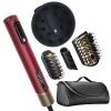 imageInfiniti PRO CONAIR 5in1 Hair Drying Wand Straightener and Styler Ionic AllinOne Digital Motor Blow Dryer Includes 4 HighPerformance Attachments Cherry Red