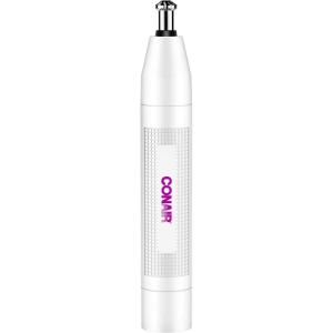 imageConair GIRLBOMB Nose Hair Trimmer for Women BatteryOperated Face Hair Removal for Women DiamondShaped 360 Beveled Blade LED Light Packaging May Vary WhiteWhite  Purple