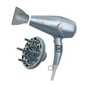 imageINFINITIPRO by CONAIR Hair Dryer with Diffuser Quick Style ampamp Shine Blow Dryer FrizzFree Hair BlueBlue