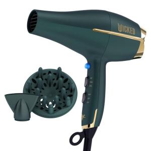 imageINFINITIPRO by CONAIR Hair Dryer with Diffuser Quick Style ampamp Shine Blow Dryer FrizzFree Hair BlueGreen