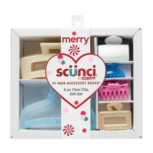 imageScunci by Conair 6pk Pastel Gift Set  Claw Clips  hair accessories for girls and women  teen girl gifts trendy stuff  for all hair types  Assorted Colors and StylesAssorted 5