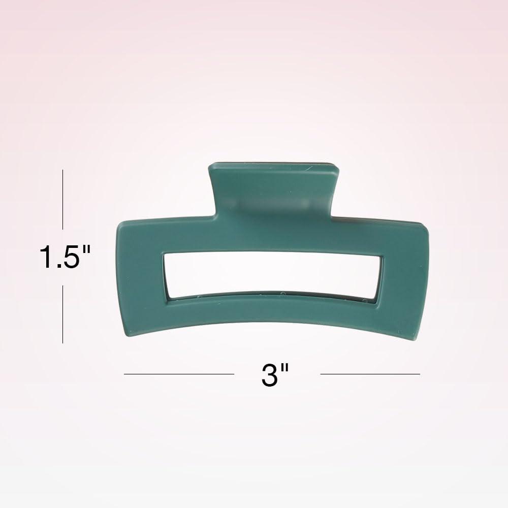 imageScunci by Conair Hair 3inch claw clips  hair accessories for women  Ideal for all hair types  trendy hair accessories  Beige Black Green 3 CountBeige  Black  Green