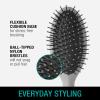 imageCONAIR Men Hair Brush Mens Detangler Brush for Everyday Brushing and All Hair Types Flexible Cushion Base with BallTipped Bristles Wont Snag or Pull BlackSlate Grey