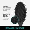 imageCONAIR Men Hair Brush Mens Detangler Brush for Everyday Brushing and All Hair Types Flexible Cushion Base with BallTipped Bristles Wont Snag or Pull BlackBlack