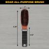 imageConair All Purpose Boar Bristle hairbrush  Hair brush  Hairbrush for Men and Women  Brown