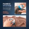 imageConair Fabric Shaver and Lint Remover BatteryOperated Portable Clothes Shaver with 3 Settings Fuzz Remover for Sweaters Clothing and Furniture Large 2Inch Shaving Head WhiteBlue