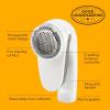 imageConair Fabric Shaver and Lint Remover Rechargeable Portable Clothes Shaver with 3 Settings Fuzz Remover for Sweaters Clothing and Furniture Large 2Inch Shaving Head White