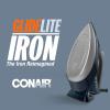 imageConair GlideLite Professional Iron Steam Iron for Clothes Simple OneTemp Technology FrictionFree Easy Glide SoleplateRegular Size