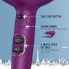 imageConair Hair Dryer Worldwide Travel Hair Dryer with Smart Voltage Technology and Folding Handle Includes ConcentratorPurple
