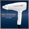 imageConair Hair Dryer Worldwide Travel Hair Dryer with Smart Voltage Technology and Folding Handle Includes ConcentratorWhite
