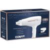 imageConair Hair Dryer Worldwide Travel Hair Dryer with Smart Voltage Technology and Folding Handle Includes ConcentratorWhite