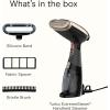 imageConair Handheld Garment Steamer for Clothes Turbo ExtremeSteam 1875W Fabric Steamer Portable Handheld Design Strong Penetrating Steam Amazon Exclusive Blackone size