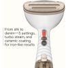 imageConair Handheld Garment Steamer for Clothes Turbo ExtremeSteam 1875W Fabric Steamer Portable Handheld Design Strong Penetrating Steam WhiteChampagneBlue