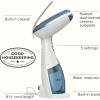 imageConair Handheld Garment Steamer for Clothes Turbo ExtremeSteam 1875W Fabric Steamer Portable Handheld Design Strong Penetrating Steam WhiteChampagneBlue